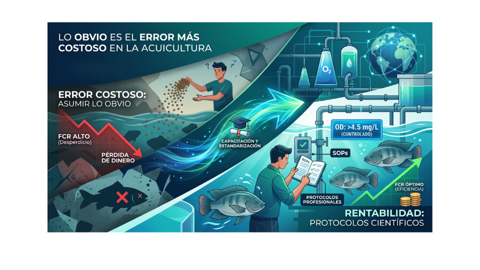 En la Acuicultura lo Obvio es el Error Más Costoso: Sesgos, Tecnología y Estandarización.